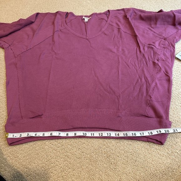 Free People Santa Clara Thermal Waffle Knit Top - Picture 9 of 13